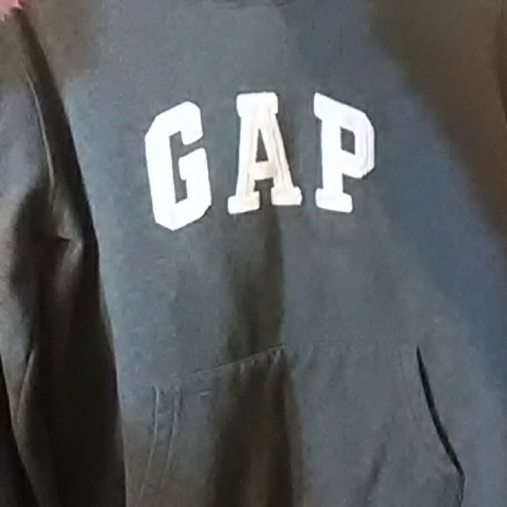 Hoodie gap gray with pink letters